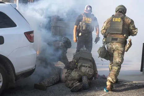 US Law Enforcement Deploy Teargas and Projectiles to Disperse Illinois ICE Protest